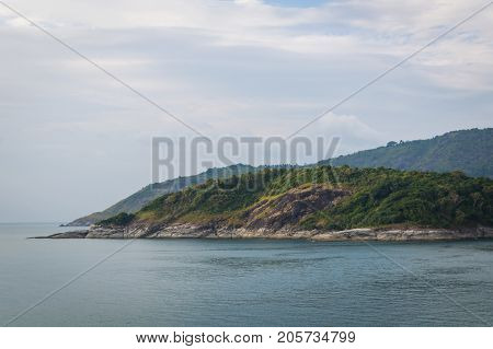 Phromthep Cape Viewpoint With Sunset Sky In Phuket, Thailand