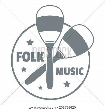 Maraca logo. Simple illustration of maraca vector logo for web