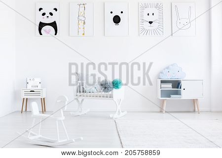 Baby's Room With Rocking Horse