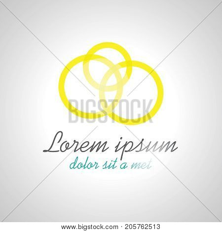 Abstract vector background. Color company logo design