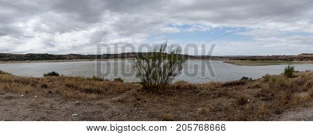 The River Ebro On Its Way Through Caspe, Aragon