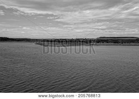 The River Ebro On Its Way Through Caspe, Aragon