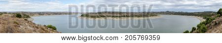 The River Ebro On Its Way Through Caspe, Aragon
