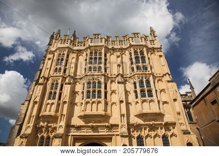 CIRENCESTER, ENGLAND - AUGUST 31, 2017:Old street in Cirencester, England, United Kingdom