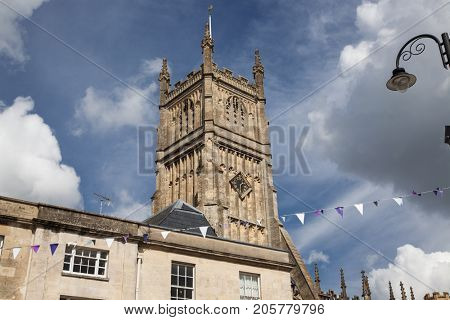 CIRENCESTER, ENGLAND - AUGUST 31, 2017:Old street in Cirencester, England, United Kingdom