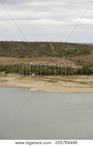 The River Ebro On Its Way Through Caspe, Aragon