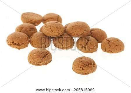 Several Dutch ginger nuts for typical Sinterklaas holidays