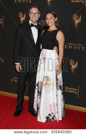 LOS ANGELES - SEP 9:  Maury McIntyre, Dabney Welborn at the 2017 Creative Emmy Awards at the Microsoft Theater on September 9, 2017 in Los Angeles, CA