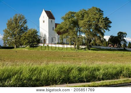 Kalvehave Kirke, a north church in Denmark.