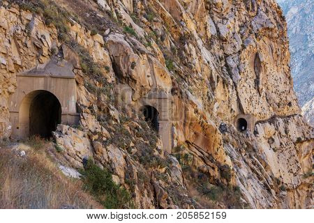Road in canyon in Peru