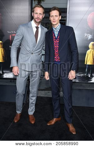 LOS ANGELES - SEP 05:  Alexander Skarsgard and Bill Skarsgard arrives for the 'IT' World Premiere on September 5, 2017 in Hollywood, CA                