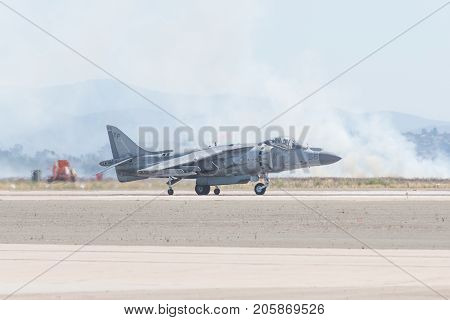 Boeing Av-8B Harrier Ii Performing At The Miramar Air Show