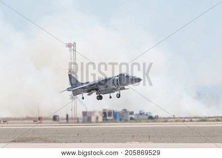 Boeing Av-8B Harrier Ii Performing At The Miramar Air Show