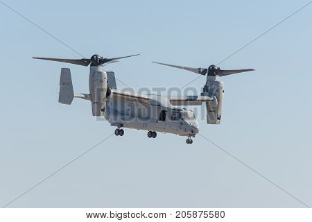 Bell Boeing Mv-22 Osprey Performing At The Miramar Air Show