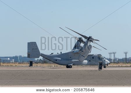 Bell Boeing Mv-22 Osprey Performing At The Miramar Air Show