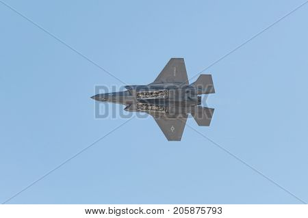 Lockheed Martin F-35B Lightning Us Marine Corps Performing At The Miramar Air Show