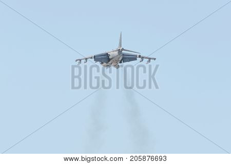Boeing Av-8B Harrier Ii Performing At The Miramar Air Show