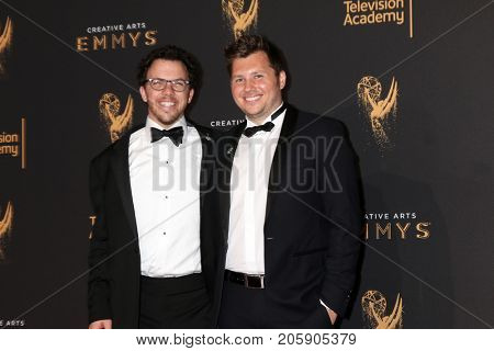 LOS ANGELES - SEP 10:  Jacob Shea, Jasha Klebe at the 2017 Creative Arts Emmy Awards - Arrivals at the Microsoft Theater on September 10, 2017 in Los Angeles, CA