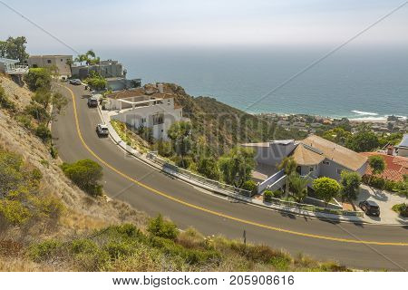 Coastal Views Of Homes In Laguna Beach California