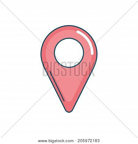 location symbol to seach in the map icon vector illustration