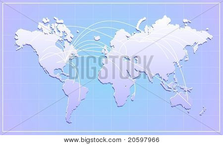 Tracciato mappa del mondo