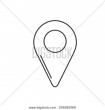 line location symbol to seach in the map icon vector illustration