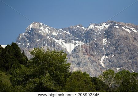 beautiful nature. Mountains in Kazakhstan . In the park in nature