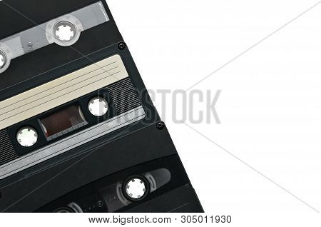 Compact Audio Cassette For Use On Audio Tape Recorders, Music Players And Tape Decks.retro.