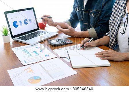 Businessman Work With Friend