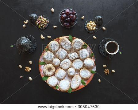 Holidays Cookies Maamoul - Arab Dessert Usually Made A Few Days Before Eid Al-fitr, Easter, And Puri