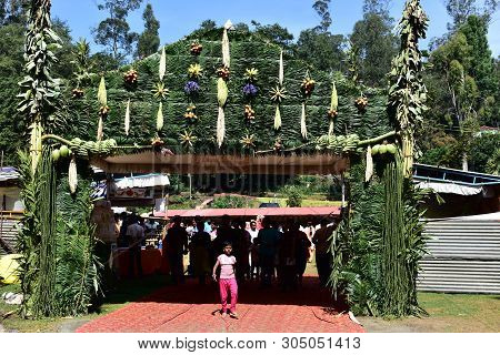 Kodaikanal, Tamilnadu, India - June 2, 2019: The 58th Flower Show In Kodaikanal