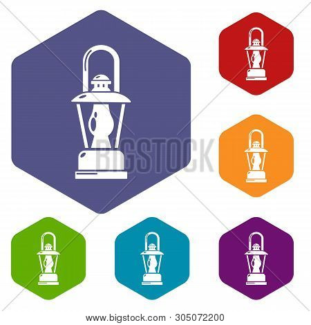 Gas Lamp Icon. Simple Illustration Of Gas Lamp Vector Icon For Web