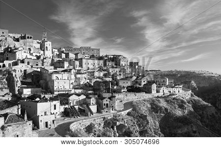 Italy. Matera, Panoramic View Of The 