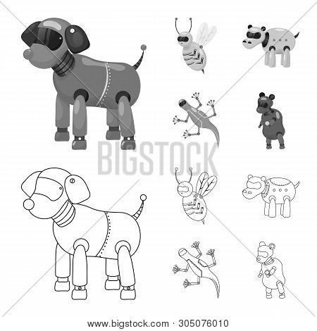 Vector Illustration Of Toy And Science Sign. Set Of Toy And Toy Vector Icon For Stock.