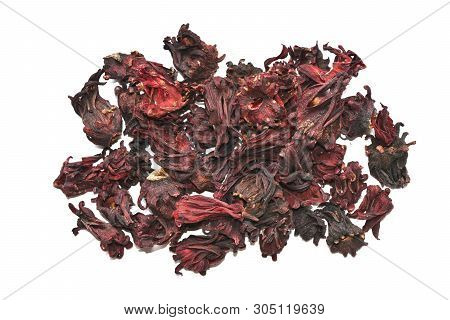 Roselle Is Dried Bring To Boil As A Herbal Drink For Healt.