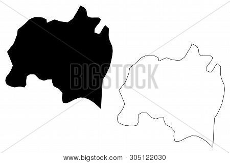 Solola Department (republic Of Guatemala, Departments Of Guatemala) Map Vector Illustration, Scribbl
