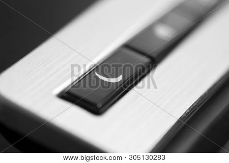 Black Computer Keyboard Close Up
