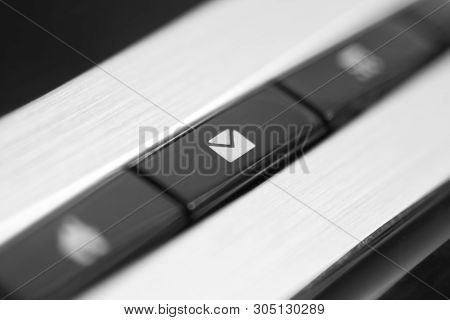 Black Computer Keyboard Close Up