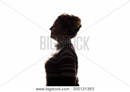 Portrait Of A Young Woman, Side View