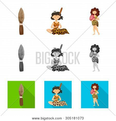 Isolated Object Of Evolution  And Prehistory Sign. Collection Of Evolution  And Development  Vector 