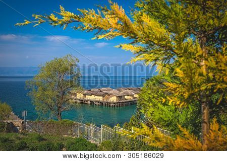 Bay Of The Bones, Museum On Water, Authentic Reconstruction Of The Pile Dwelling Settlement, Ohrid, 