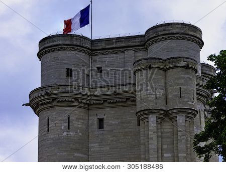 Vincennes, Val-de-marne, France - May 26: Chateau De Vincennes - Massive 14th And 17th Century Frenc