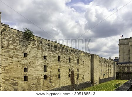 Vincennes, Val-de-marne, France - May 26: Chateau De Vincennes - Massive 14th And 17th Century Frenc