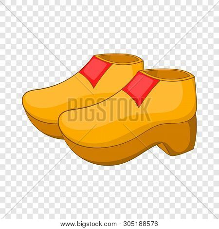 Wooden Shoe Icon. Cartoon Illustration Of Wooden Shoe Vector Icon For Web Design