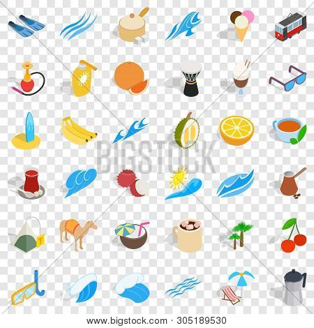 Cezve Icons Set. Isometric Style Of 36 Cezve Vector Icons For Web For Any Design