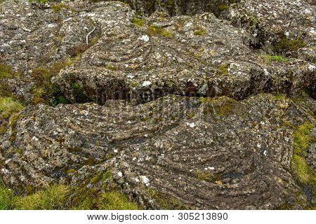 Rift Dividing Tectonic Plates In Silfra, Iceland