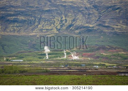 Strokkur Geysir In The Moment Of Eruption, Iceland