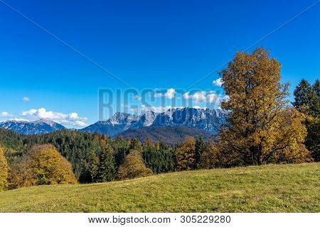 Landscape Near Garmisch Partenkirchen In Bavaria, Germany