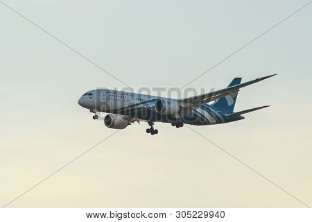 Airplane Landing At Kuala Lumpur Airport
