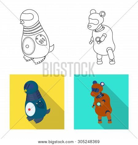 Vector Illustration Of Toy And Science Icon. Set Of Toy And Toy Vector Icon For Stock.